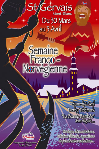 St Gervais France Norway week poster