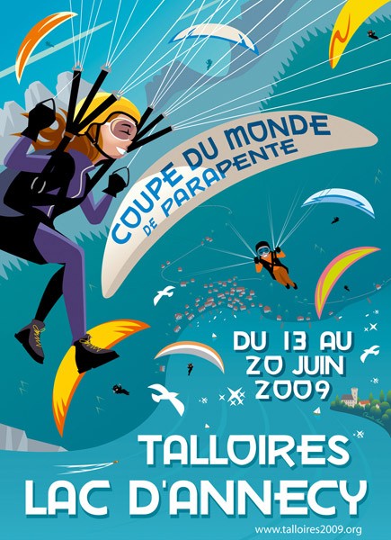 Talloires Coupe du Monde parapente. 2009