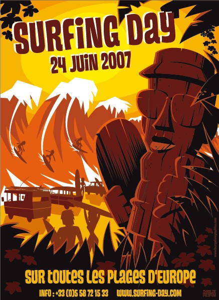 Surf festival 2007 poster Eurosima