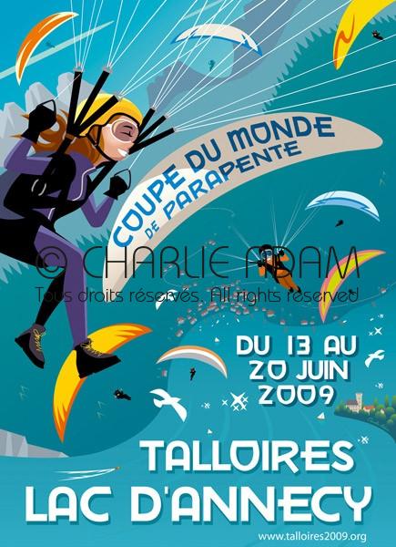 Talloires 2009 Paragliding World Cup. Haute Savoie 