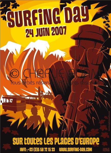 Surf festival 2007 poster Eurosima